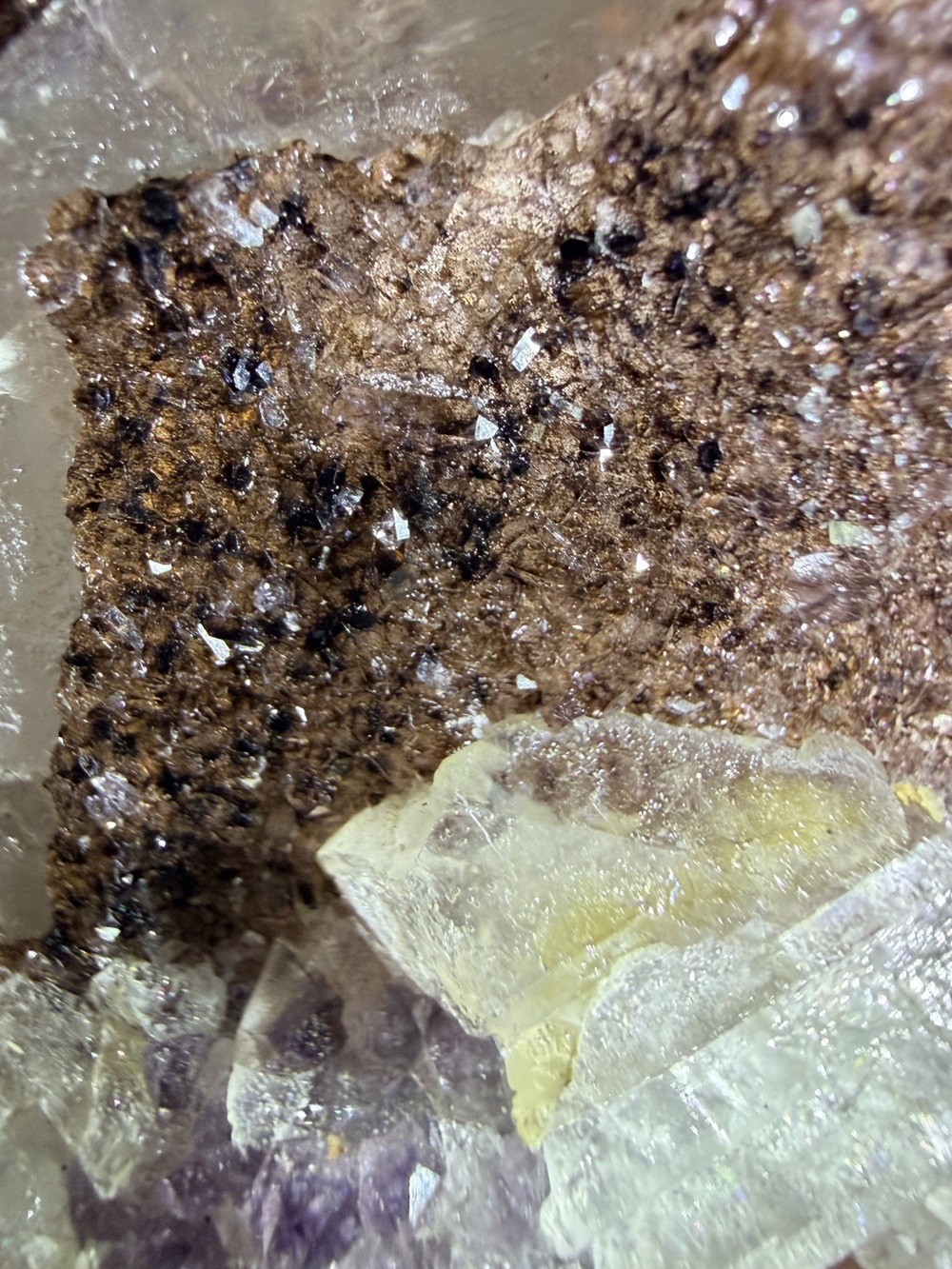 2.1in Calcite Amethyst and Muscovite - Brazil - Picture 5 of 5